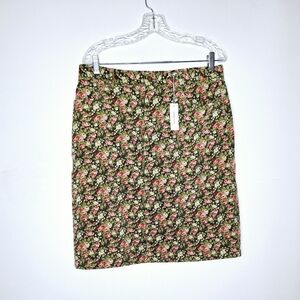 NWT Jones of New York brand "The Florals in Corduroy" Corduroy Stretch Skirt.